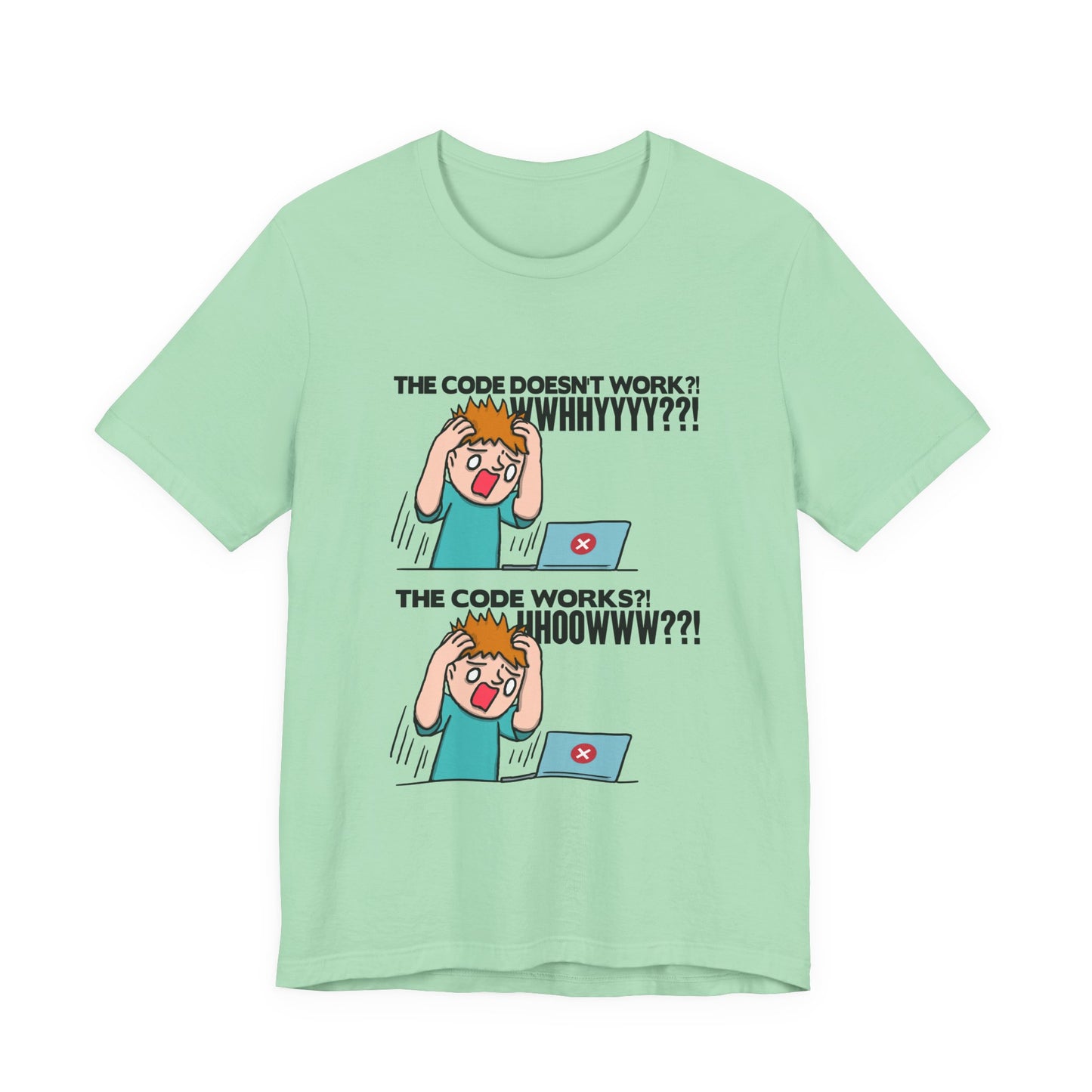 Code Works Confusion Funny Programmer T-Shirt