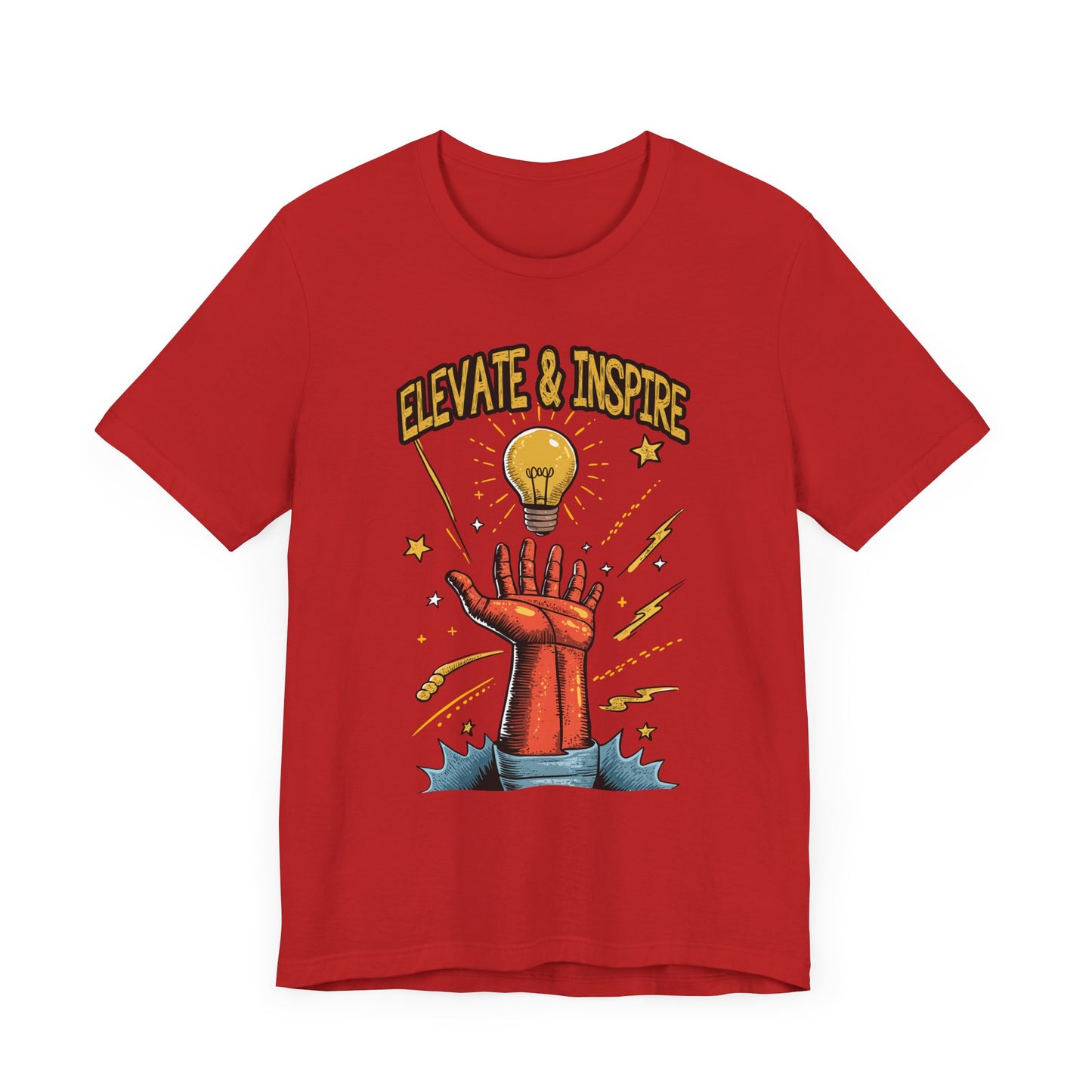 Elevate and Inspire Shirt Motivational Graphic Tee for Leaders Teachers Coaches and Creators Who Lift Others With Energy and Vision