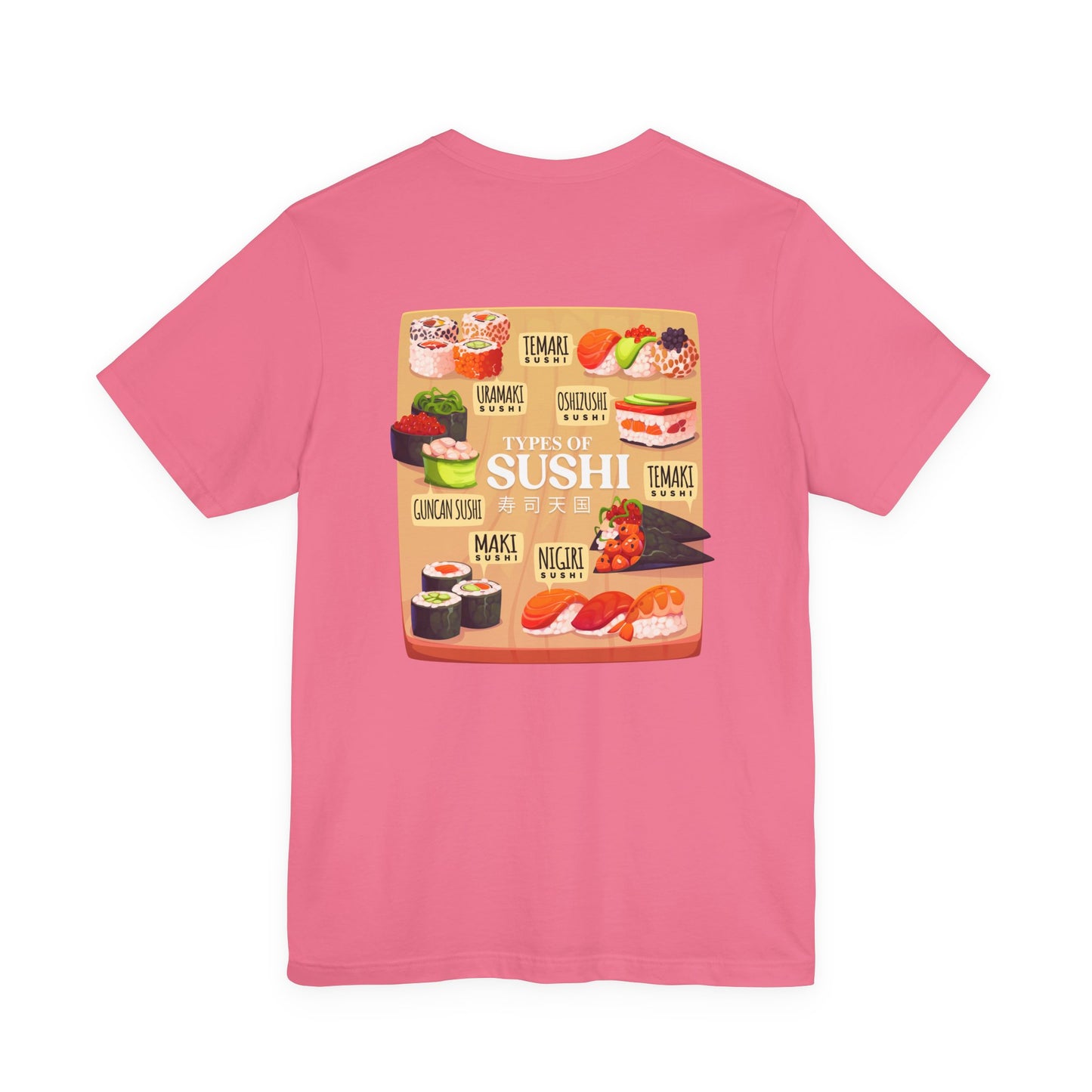 Types of Sushi T-Shirt – Illustrated Guide to Classic Sushi Styles