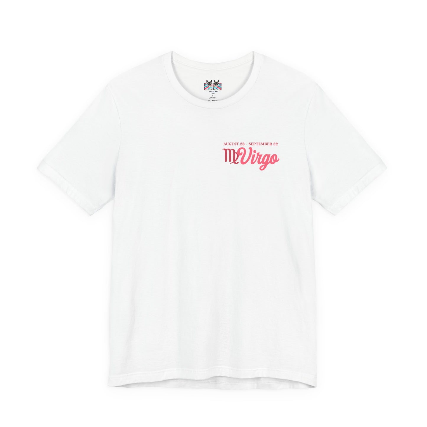 Virgo Zodiac Lady T-Shirt – Analytical Mind Caring Heart Astrological Wheel