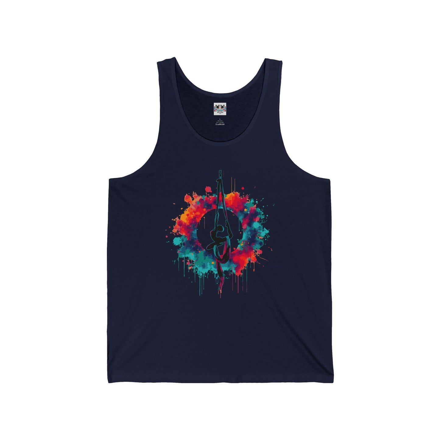 Aerialist Colorsplash - Vibrant Aerial Yoga & Dance Tank Top