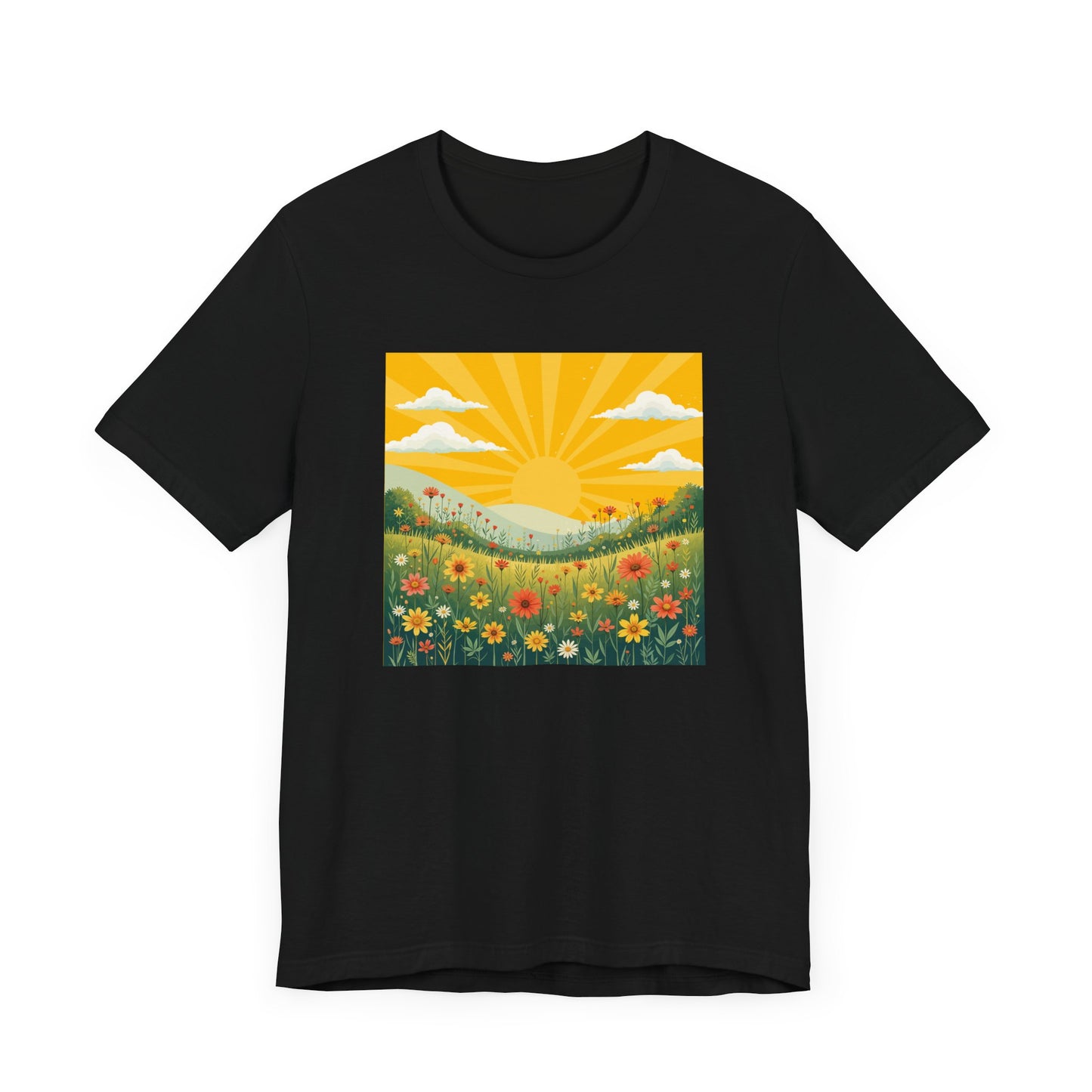 Spring in Full Bloom Tee, Seasonal Vibe Shirt, Floral Mood Top, Happy Growth Graphic Tee, Garden Lover Gift Shirt