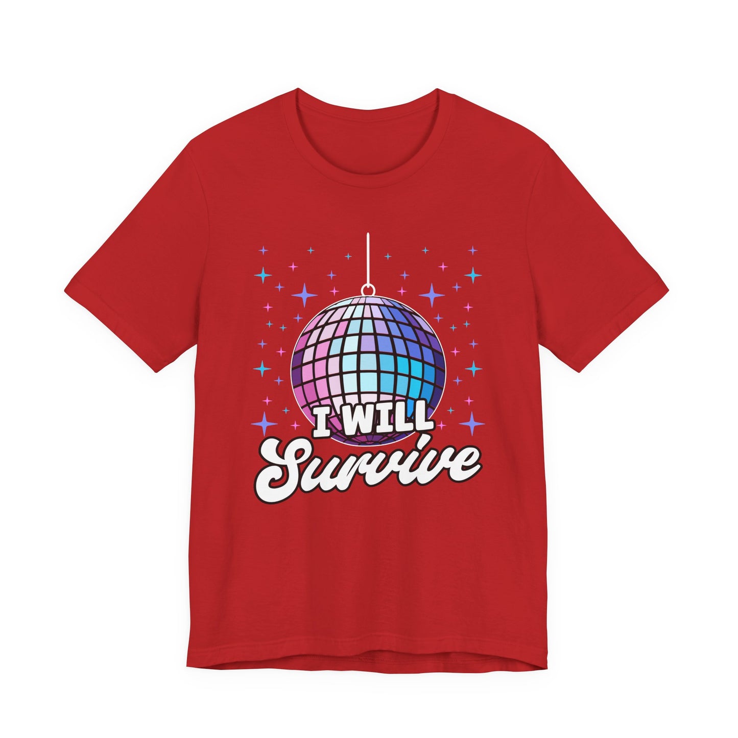 I Will Survive Disco Ball T-Shirt – Retro Party Dance Floor Graphic Tee