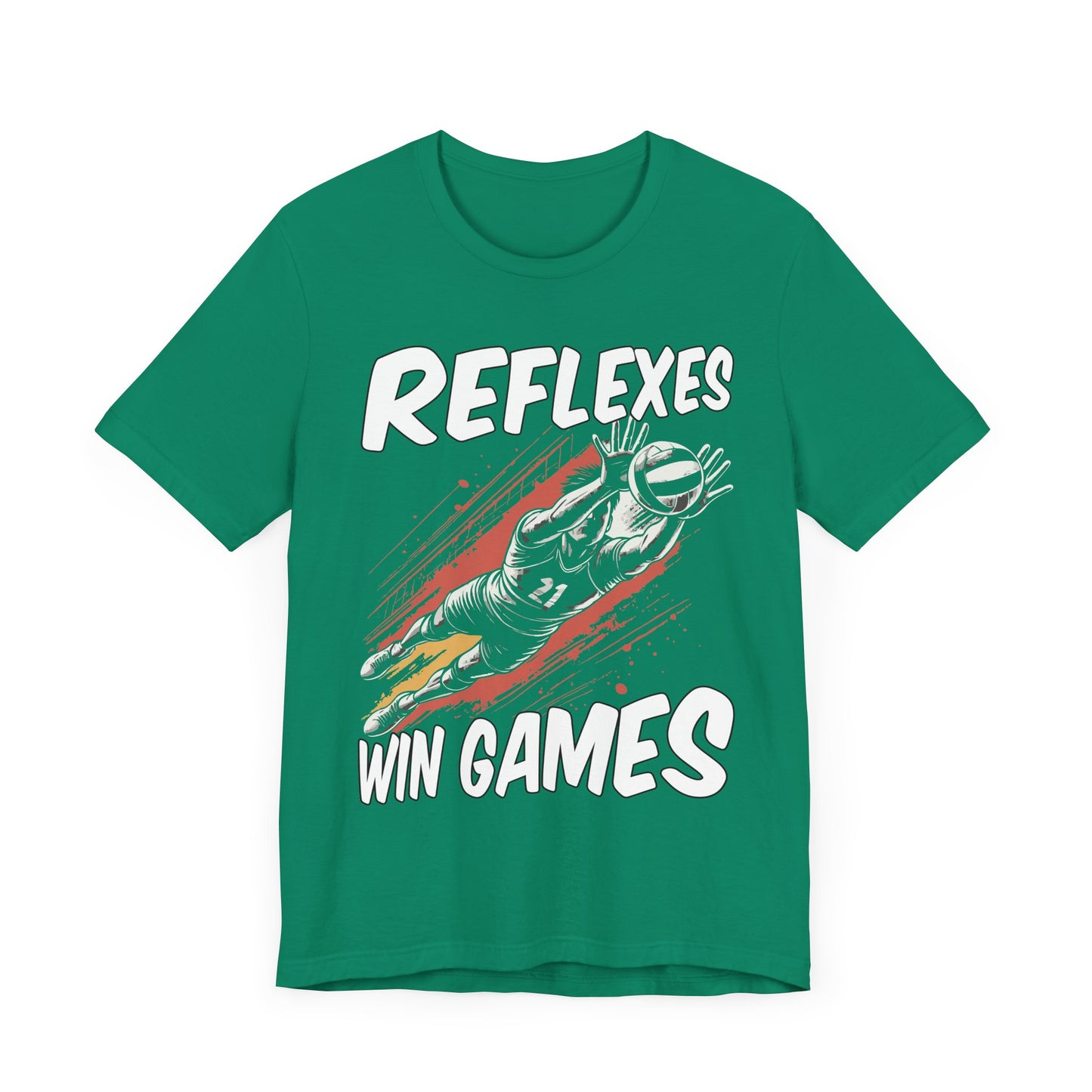 Reflexes Win the Games | Diving Player Graphic T-Shirt