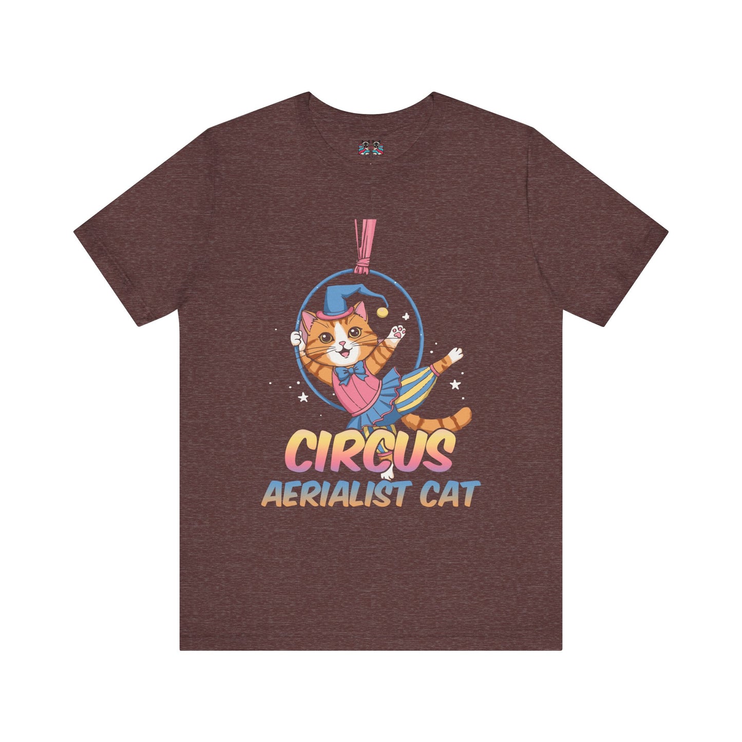 Circus Aerialist Cat - Cute and Funny Performer T-Shirt