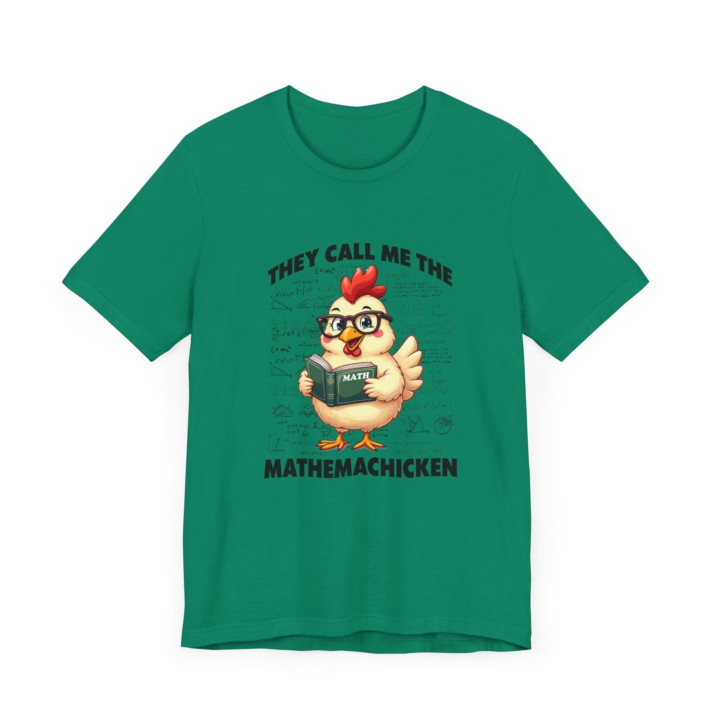Math Lover Chicken T-Shirt – Geeky Poultry and Equations Design