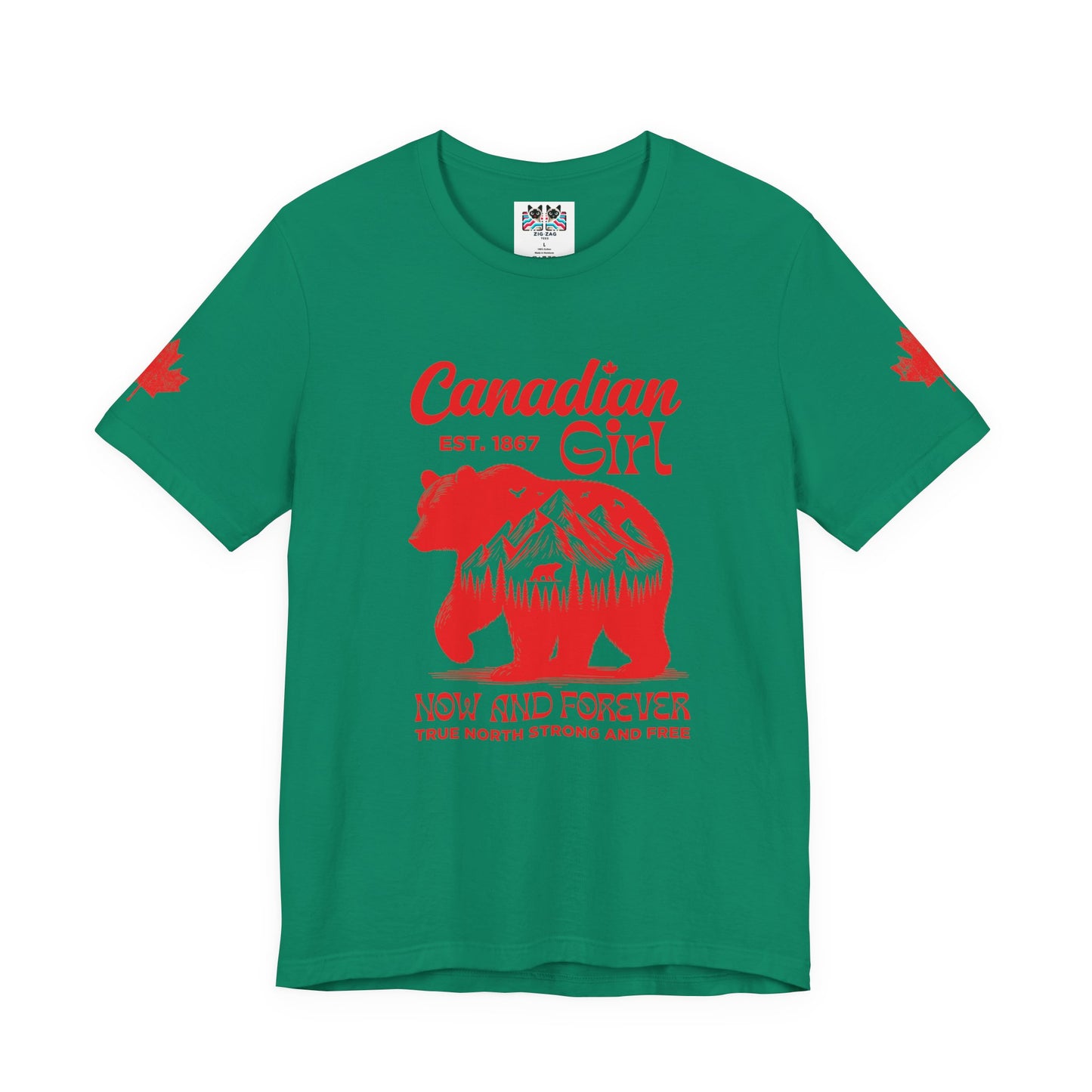 Canadian Girl Wilderness Bear T-Shirt