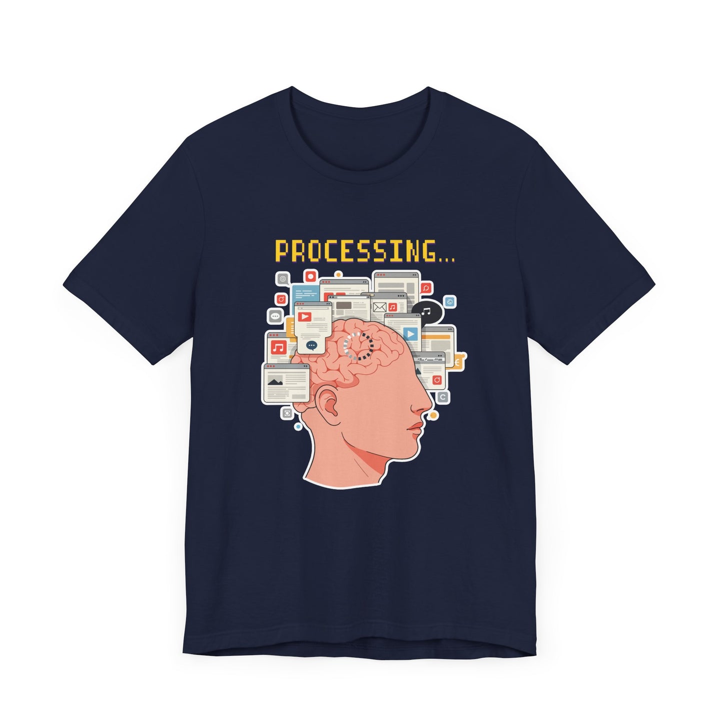 My Brain Has Too Many Tabs Open Tee, Mental Overload Shirt, Funny Multitask Graphic Tee, Chaotic Mind Humor Top, Relatable Gift