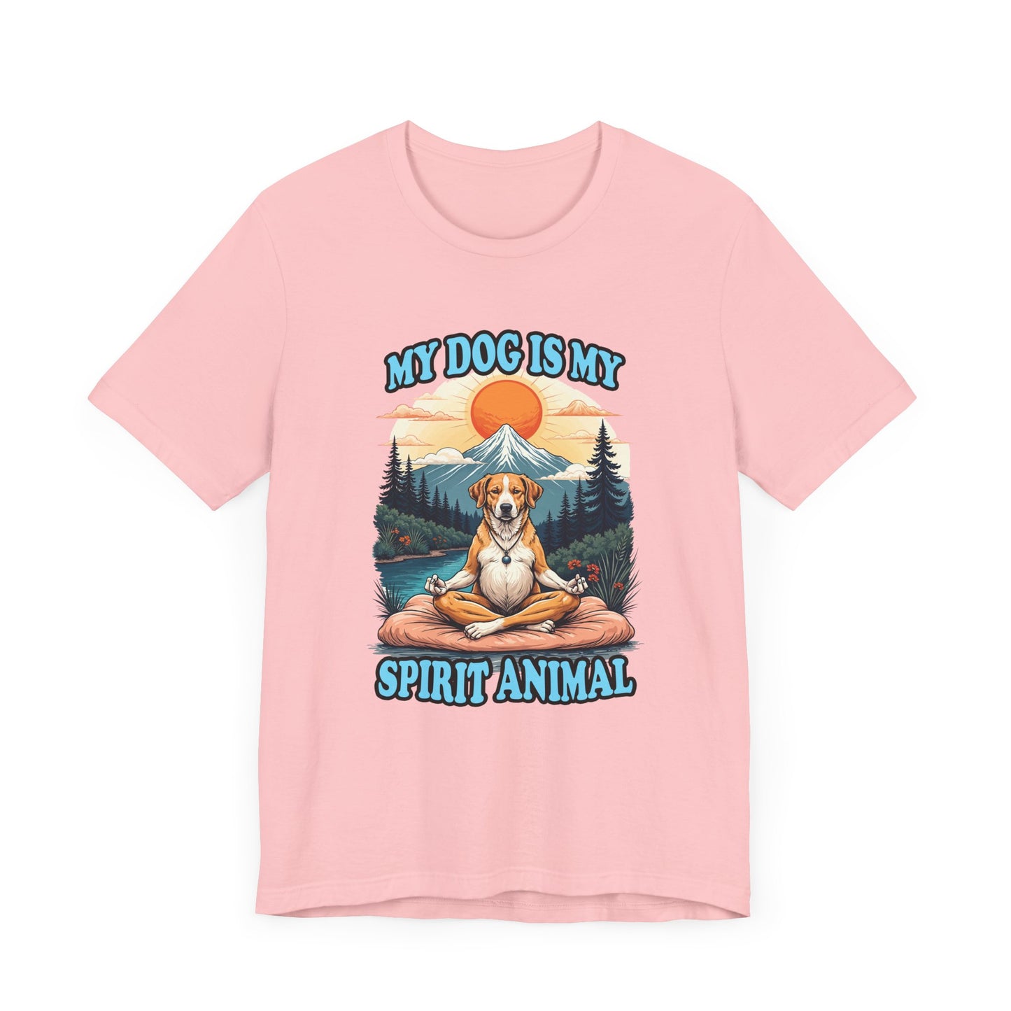 My Dog Is My Spirit Animal T-Shirt – Meditating Dog Nature Graphic Tee