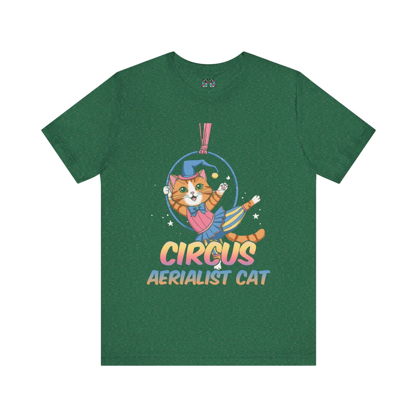 Circus Aerialist Cat - Cute and Funny Performer T-Shirt