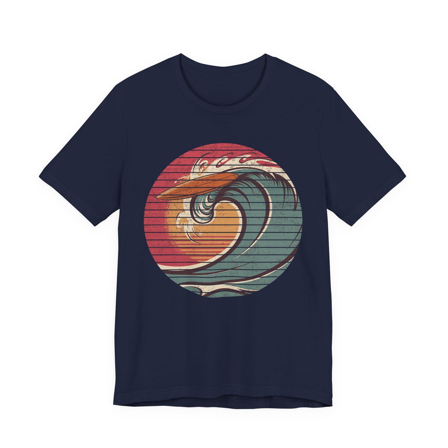 Ride the Wave – Surfboard & Sun Adventure Graphic T-Shirt