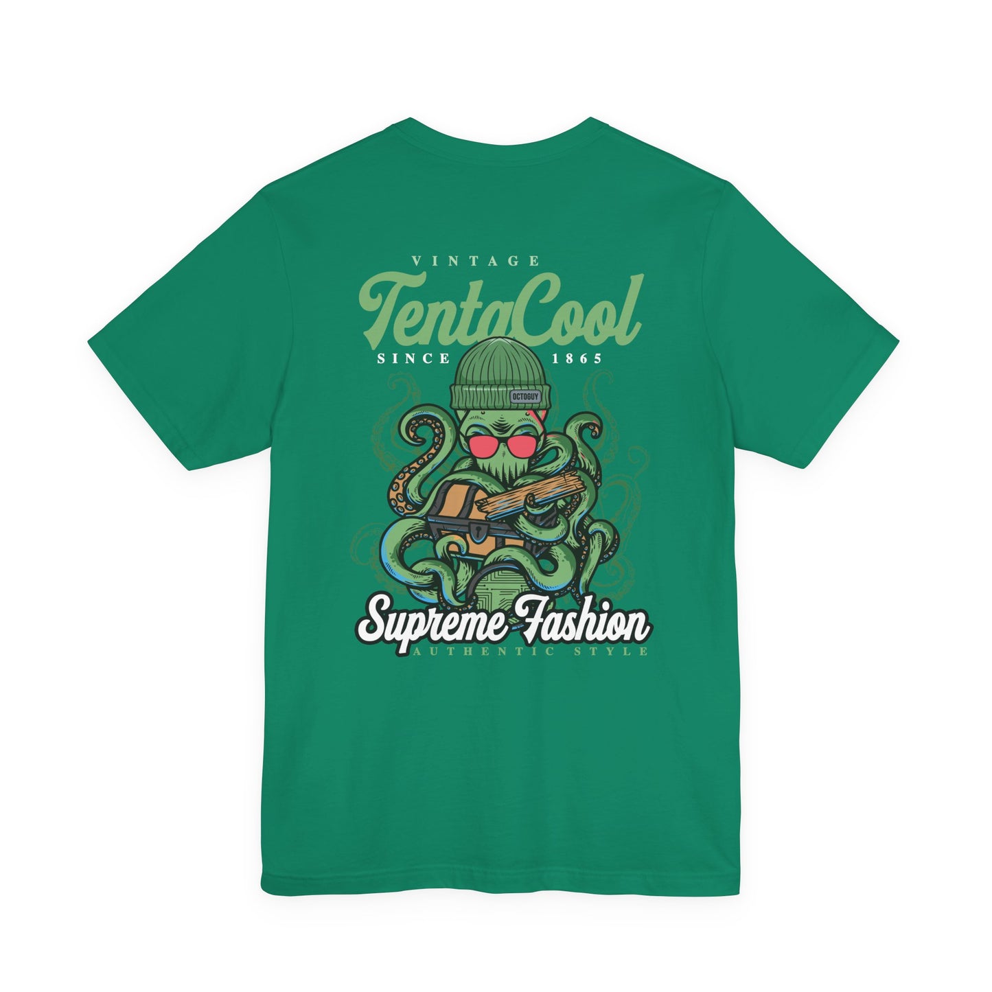 Vintage Tentacool T-Shirt – Cool Octopus with Treasure Chest Graphic