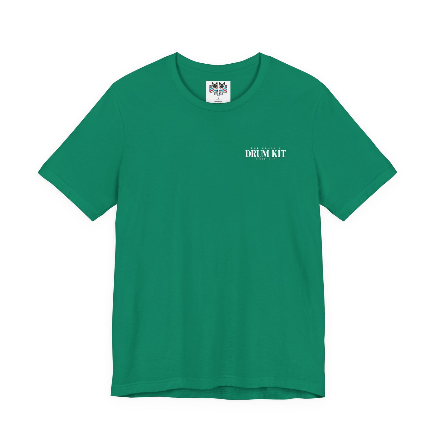 The Classic Drum Kit T-Shirt – Detailed Labeled Drum Set Graphic