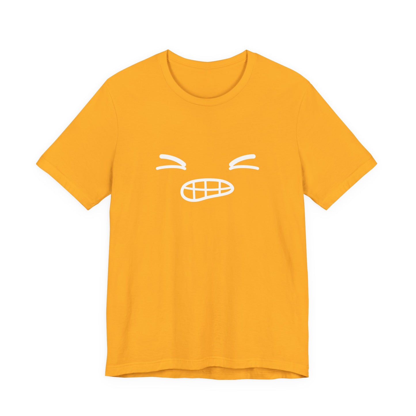 Minimalist Bold Expression T-Shirt – Black Tee with Bold Face Graphic