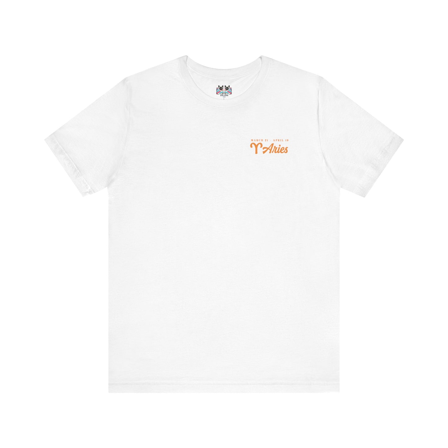Aries Fueled by Fire T-Shirt – Ram Head with Zodiac Astrological Wheel