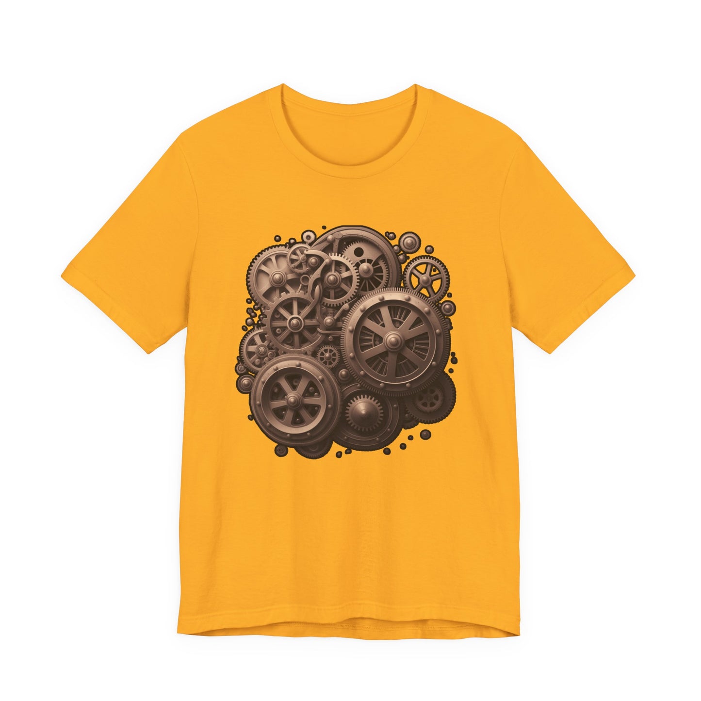The Age of Machines Tshirt – Interconnected Gear Wheels Graphic