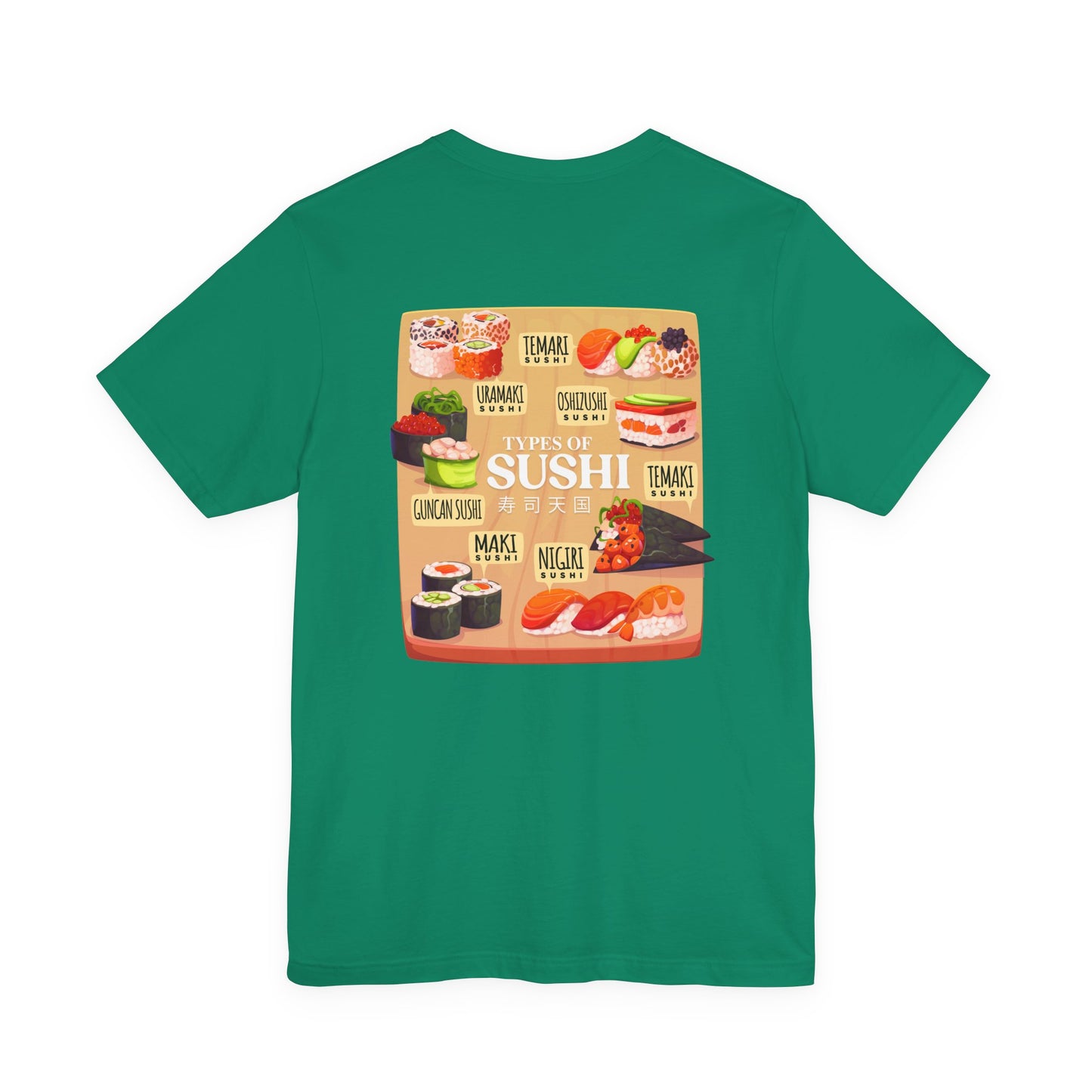 Types of Sushi T-Shirt – Illustrated Guide to Classic Sushi Styles