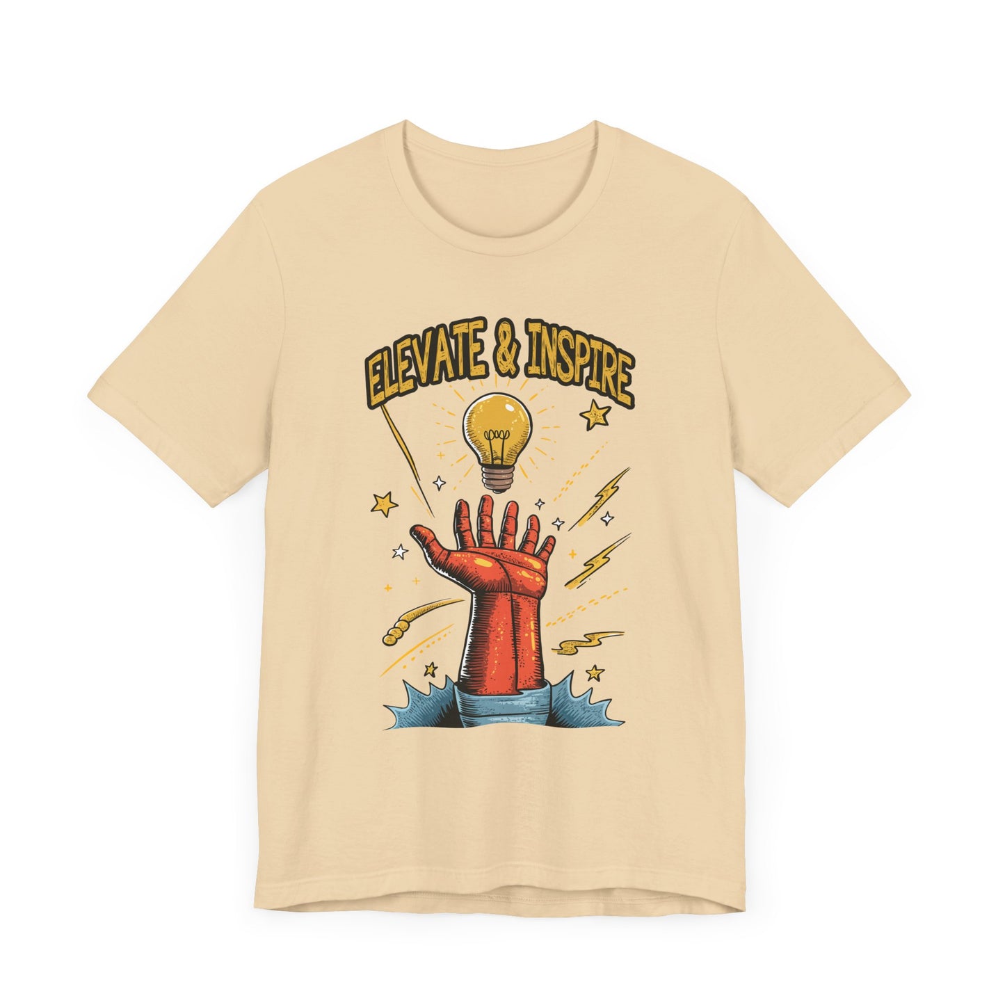 Elevate and Inspire Shirt Motivational Graphic Tee for Leaders Teachers Coaches and Creators Who Lift Others With Energy and Vision