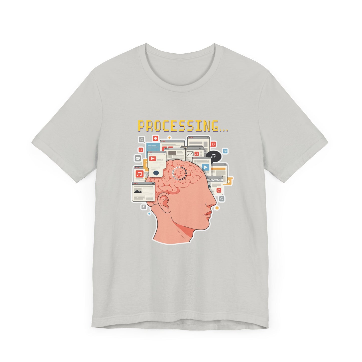 My Brain Has Too Many Tabs Open Tee, Mental Overload Shirt, Funny Multitask Graphic Tee, Chaotic Mind Humor Top, Relatable Gift