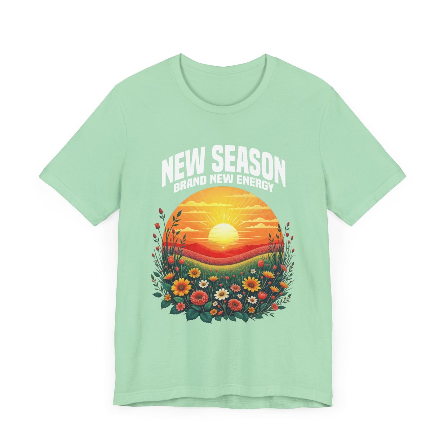 New Season New Energy Tee, Fresh Start Shirt, Spring Reset Top, Personal Growth Tee, Motivational Mood Tee