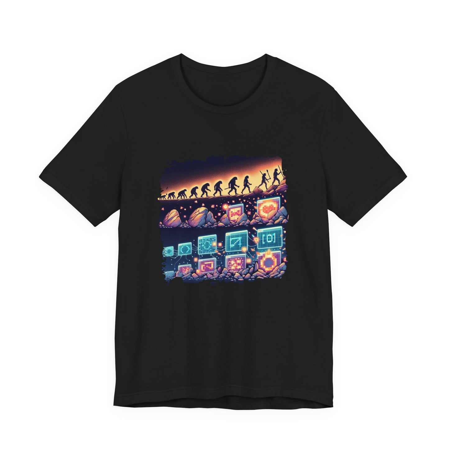 Cave Art to NFTs: The Evolution of Creativity Tshirt