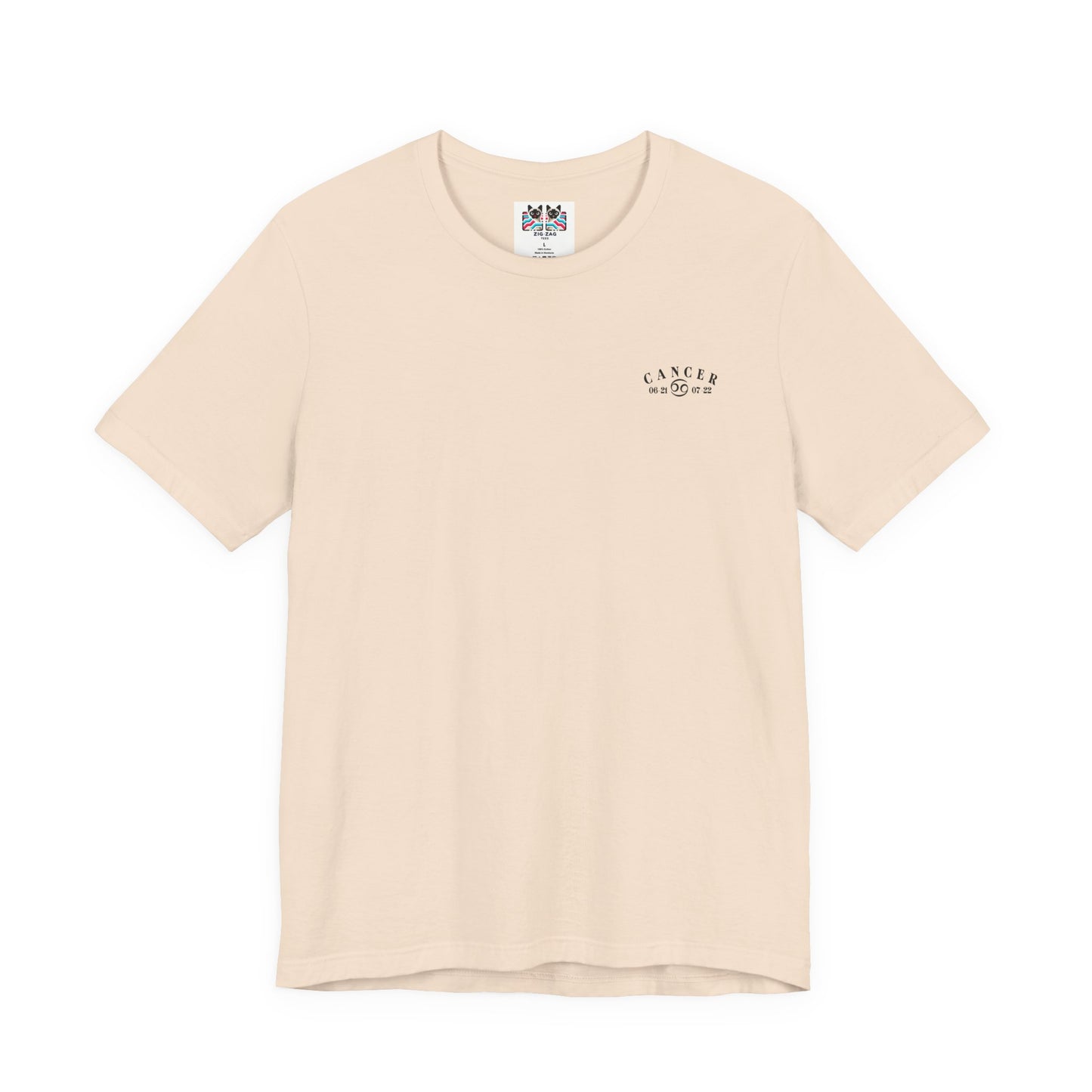 Colorful Cancer Zodiac T-Shirt – Crab with Constellation, Leaves & Flowers