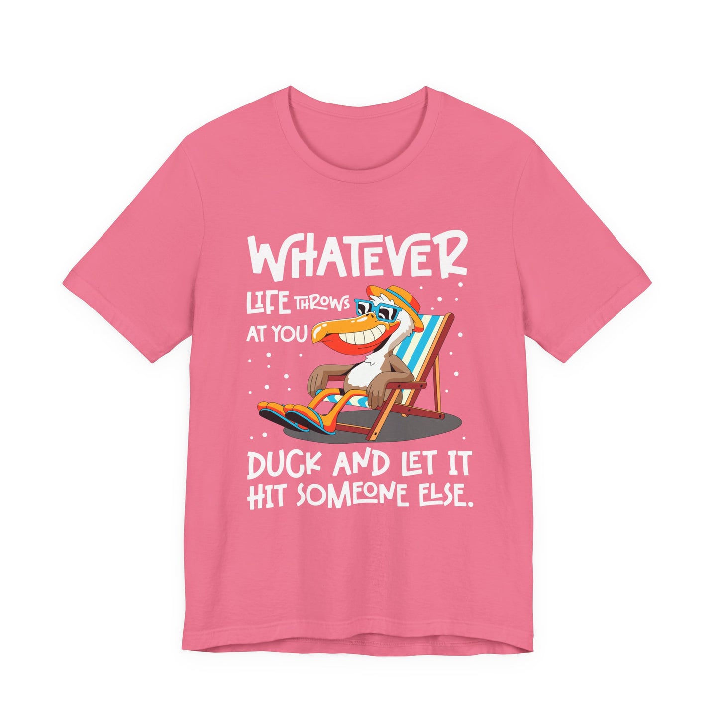 Funny Pelican Duck and Relax T-Shirt – Chill Beach Life Cartoon Bird Pun Tee