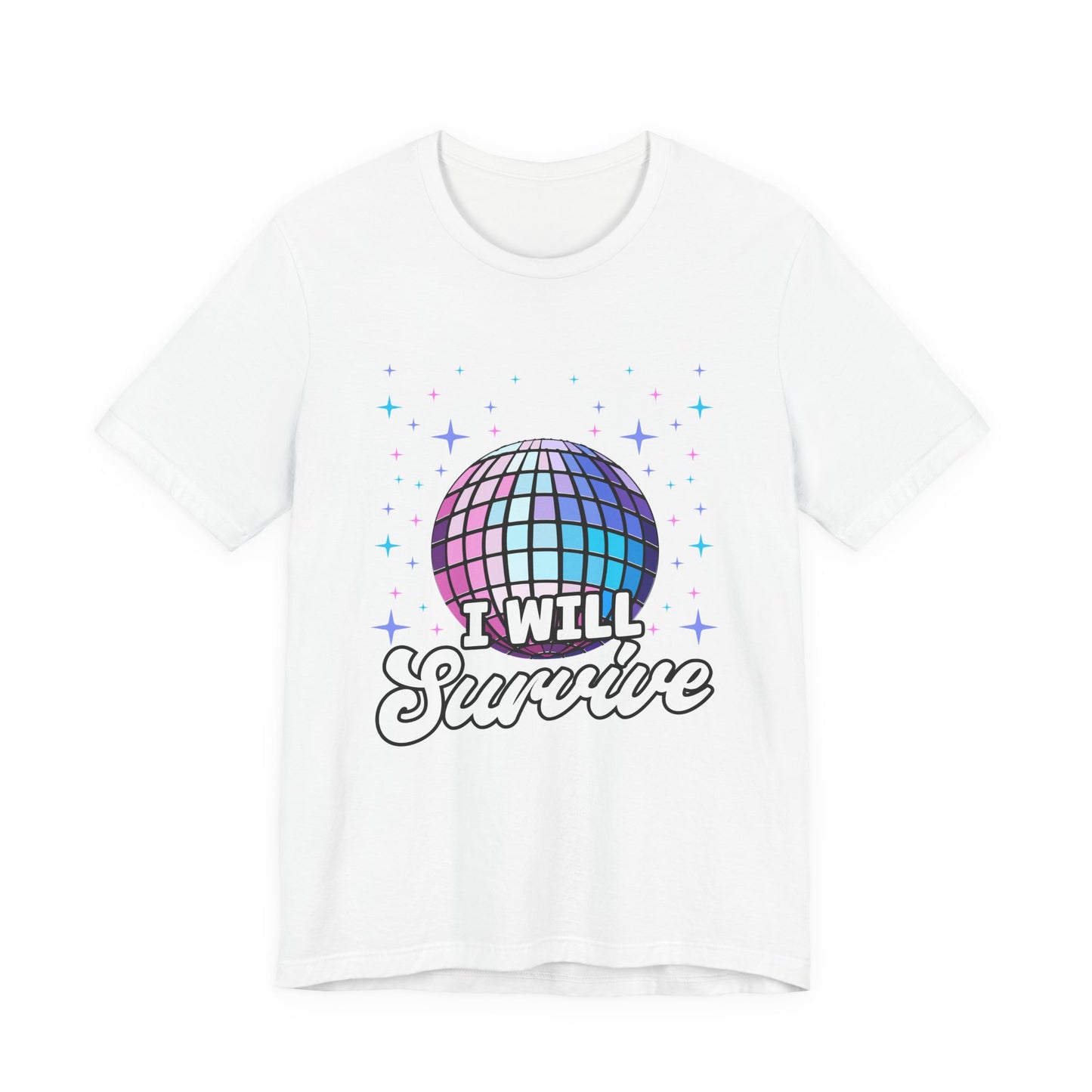 I Will Survive Disco Ball T-Shirt – Retro Party Dance Floor Graphic Tee