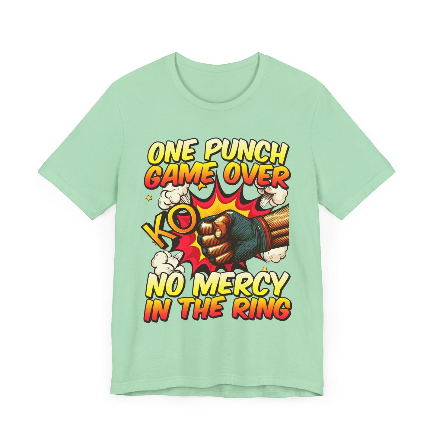 One Punch KO – Game Over No Mercy Power Punch Boxing Graphic T-Shirt