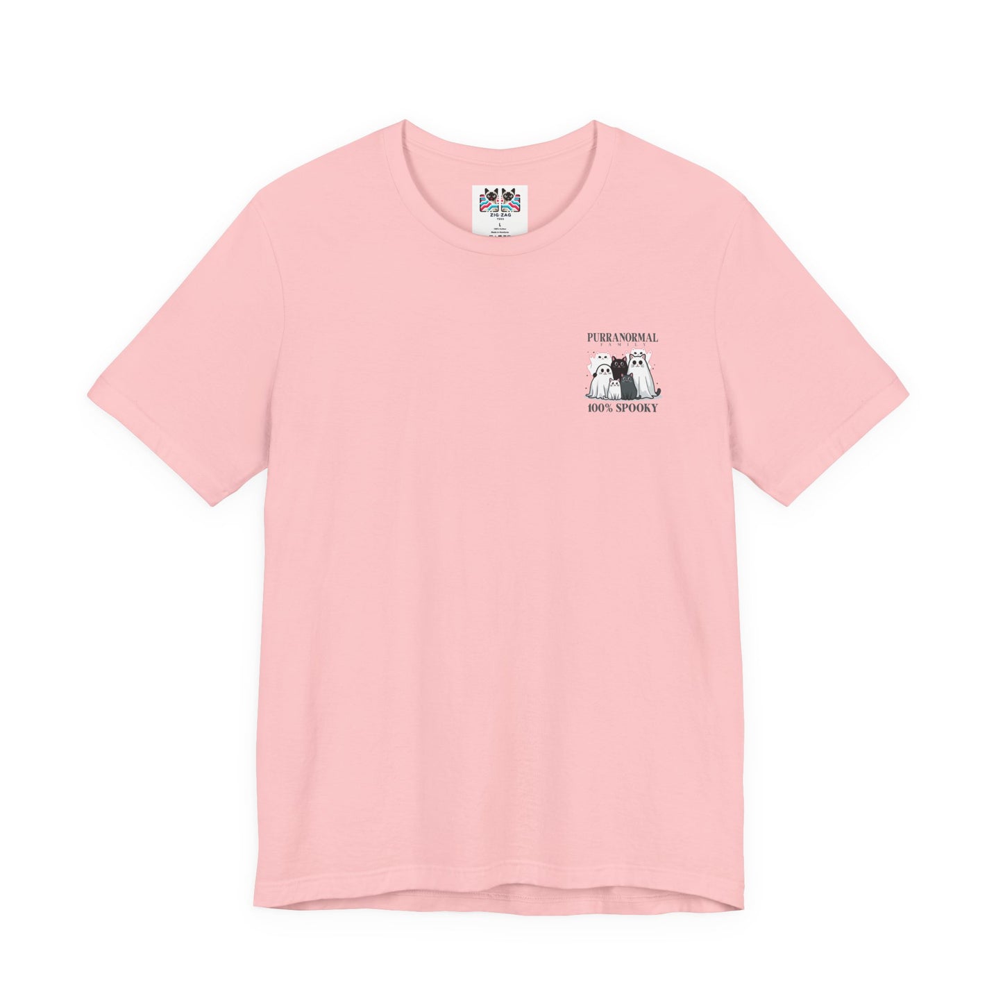 The Purranormal Family T-Shirt – Real and Ghost Cats Spooky Graphic