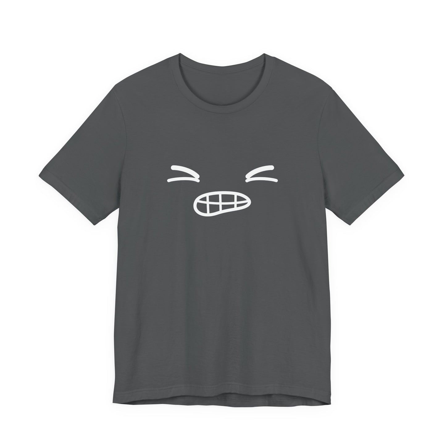 Minimalist Bold Expression T-Shirt – Black Tee with Bold Face Graphic
