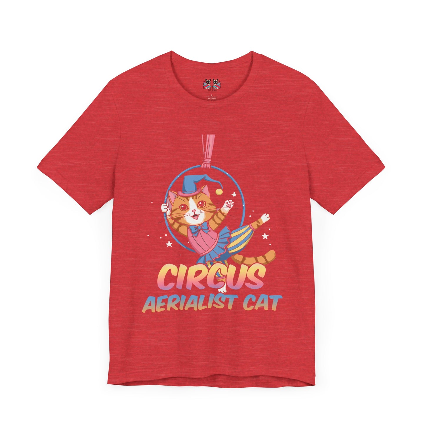 Circus Aerialist Cat - Cute and Funny Performer T-Shirt