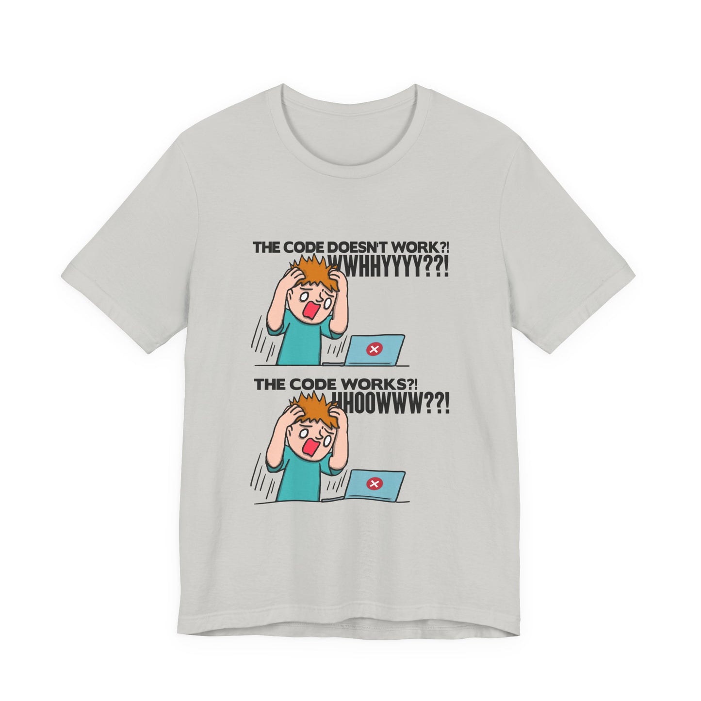 Code Works Confusion Funny Programmer T-Shirt