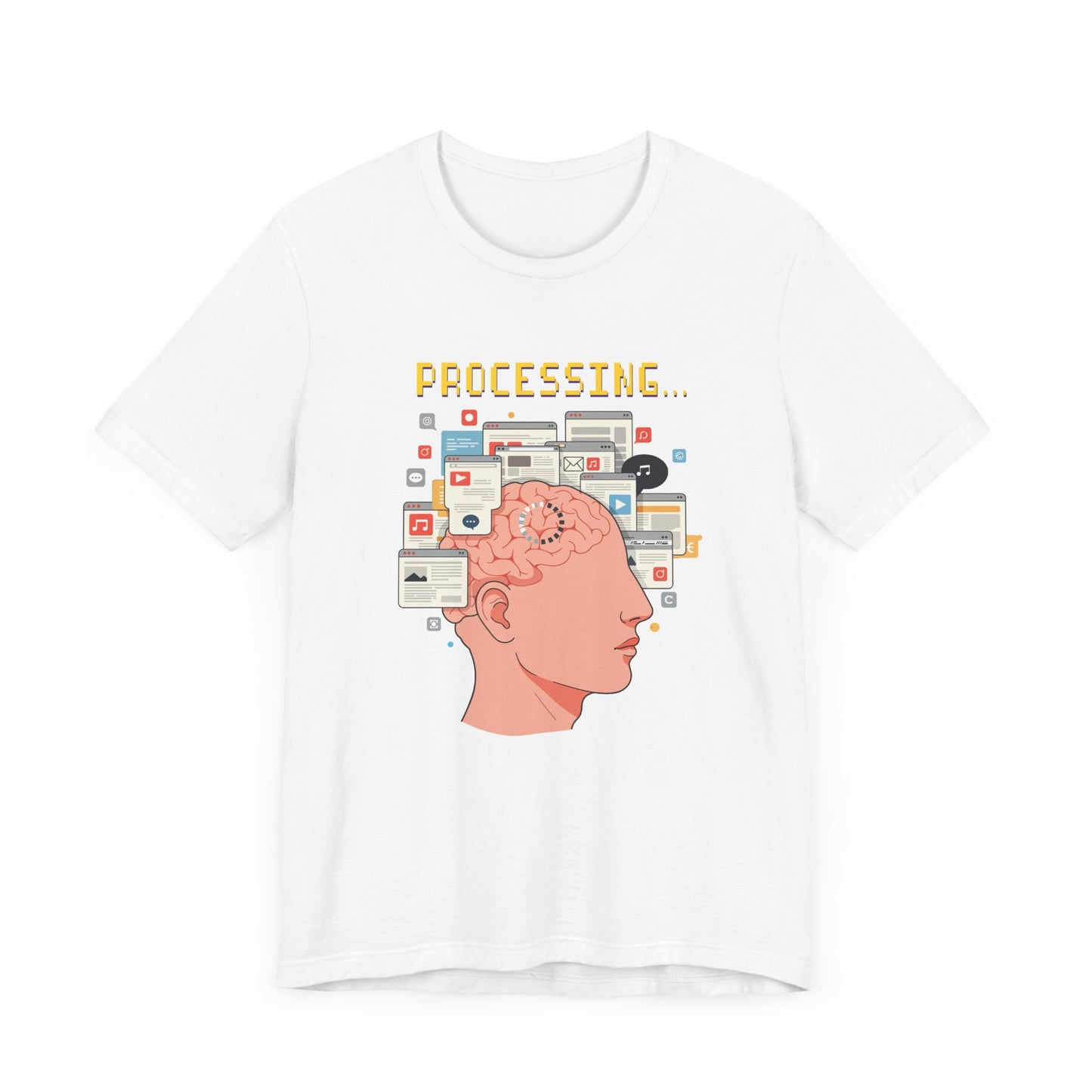 My Brain Has Too Many Tabs Open Tee, Mental Overload Shirt, Funny Multitask Graphic Tee, Chaotic Mind Humor Top, Relatable Gift