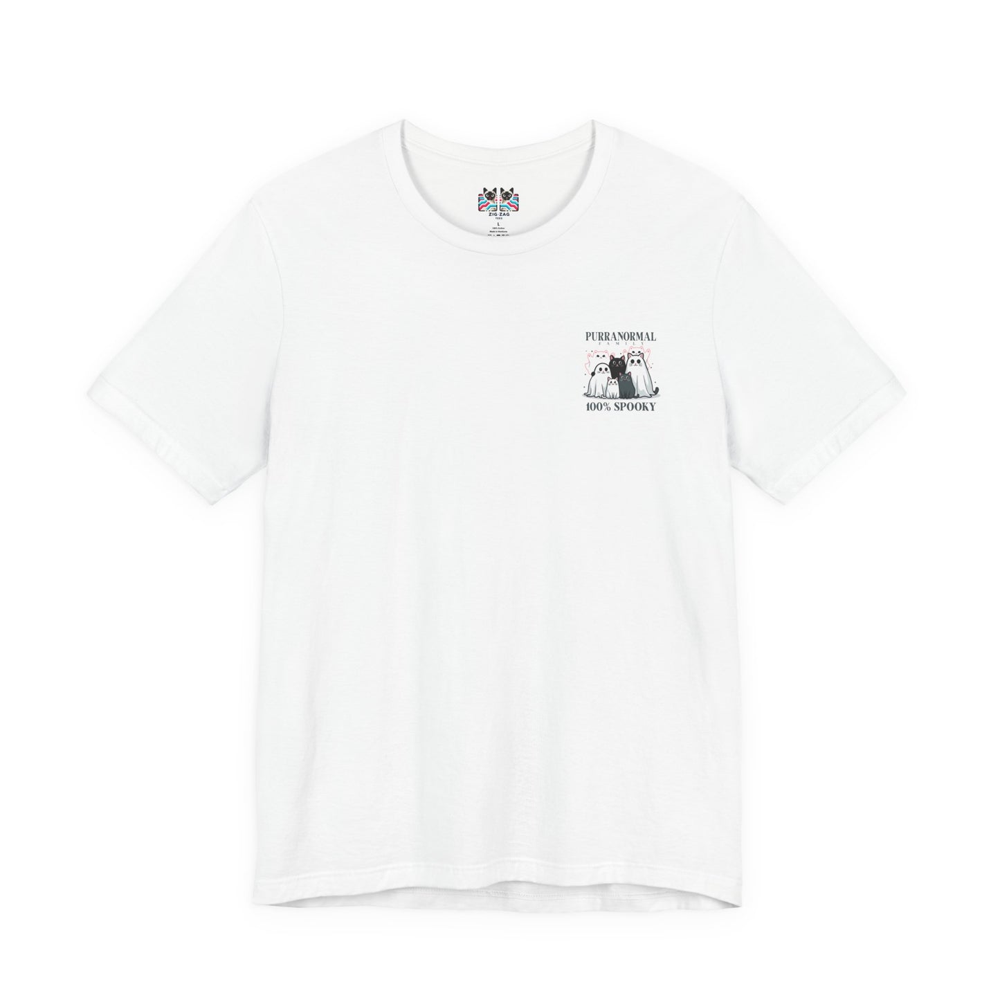 The Purranormal Family T-Shirt – Real and Ghost Cats Spooky Graphic