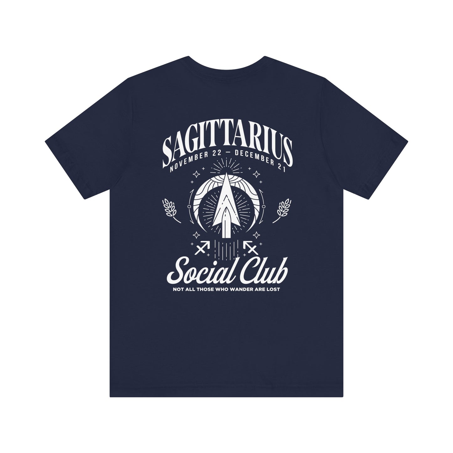 Sagittarius Social Club T-Shirt – Not All Those Who Wander Are Lost
