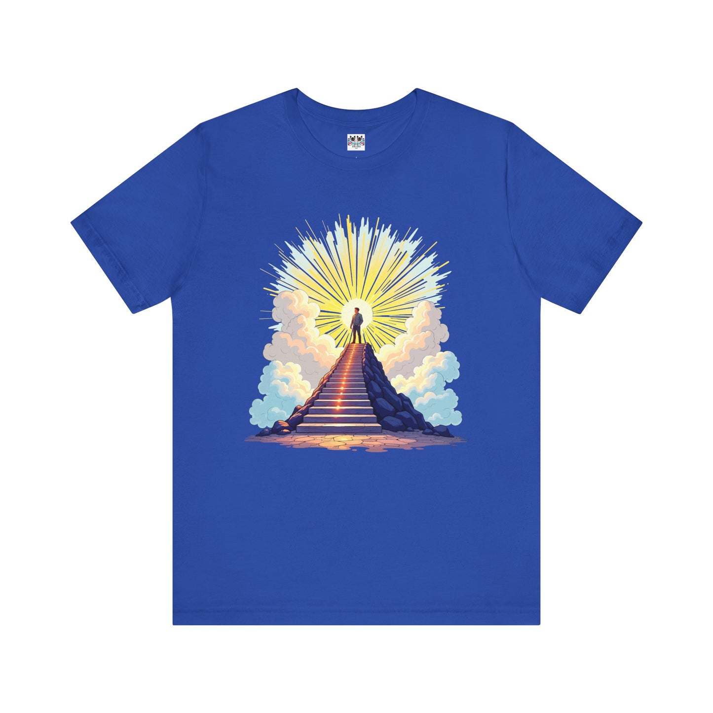 Believe Receive Achieve Inspirational Sunrise Stairway Success T-Shirt