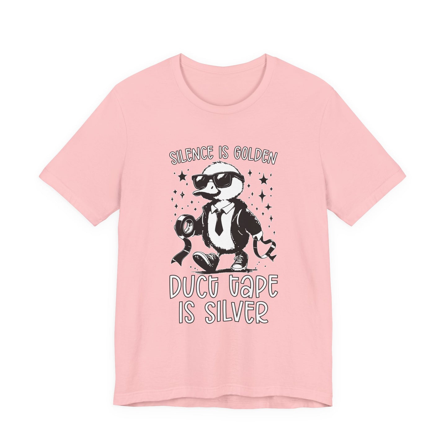 Silence Is Golden Duck Tape Is Silver T-Shirt – Funny Duck Graphic Tee