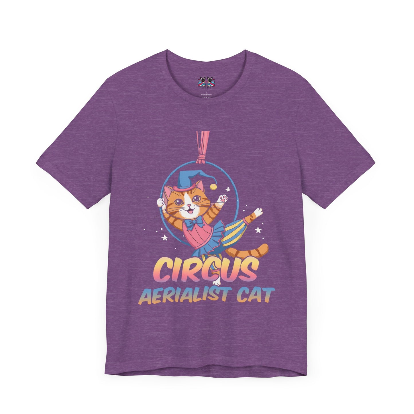 Circus Aerialist Cat - Cute and Funny Performer T-Shirt