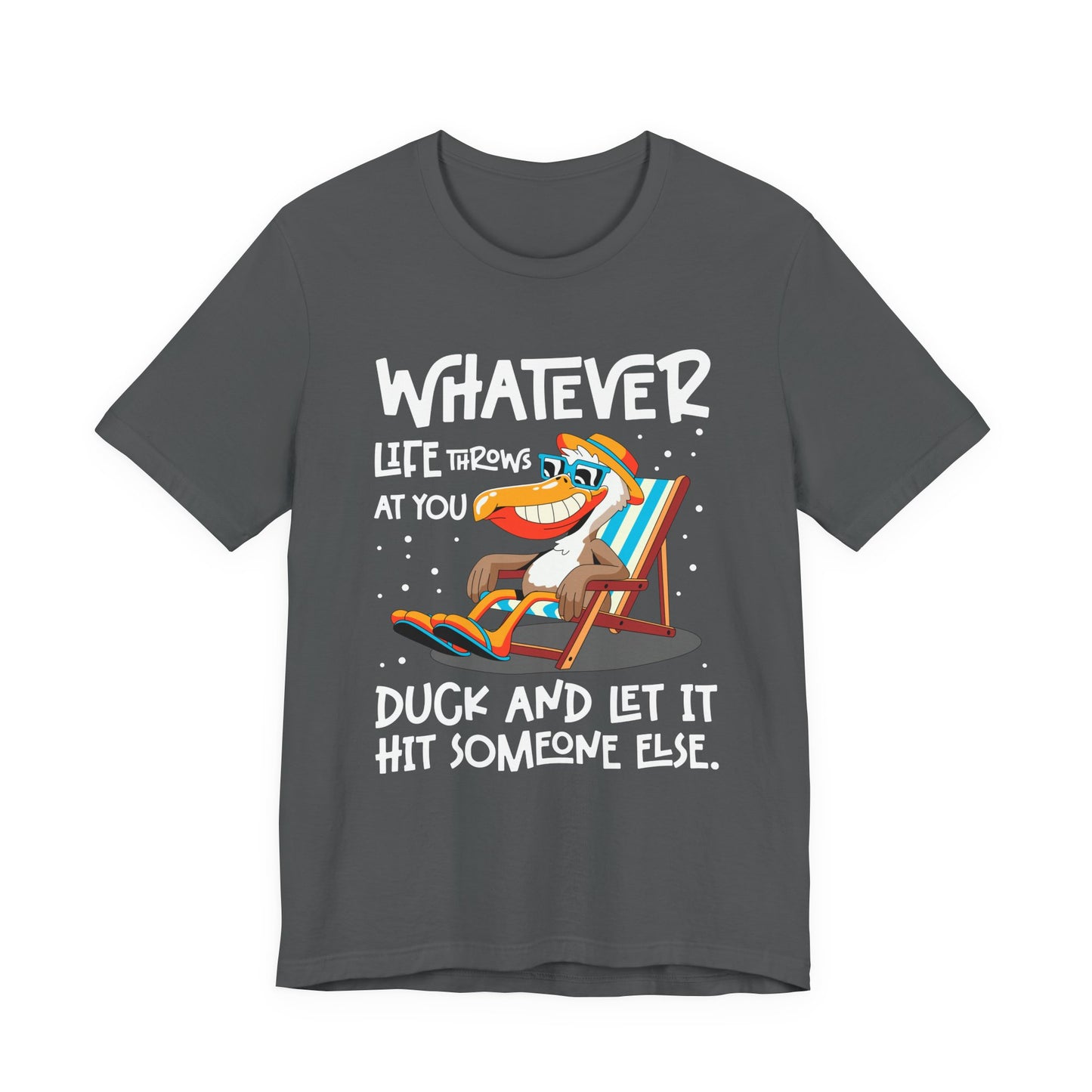 Funny Pelican Duck and Relax T-Shirt – Chill Beach Life Cartoon Bird Pun Tee