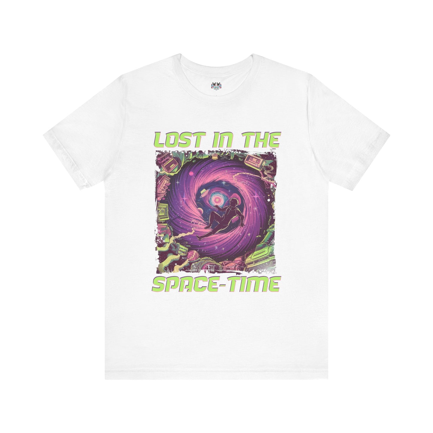 Lost in the Space Time Psychedelic Galaxy Spiral T-Shirt