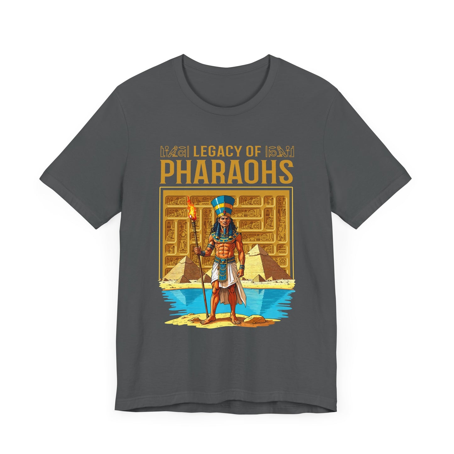Legacy of Pharaohs Tee, Egyptian History Shirt, Ancient Kings Graphic Tee, Pyramid Power Top, Royal Heritage Gift