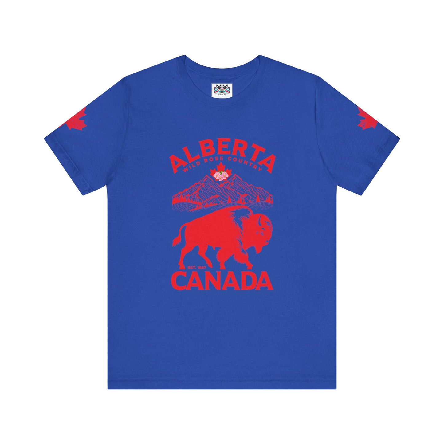 Alberta Wild Rose Country Bison T-Shirt