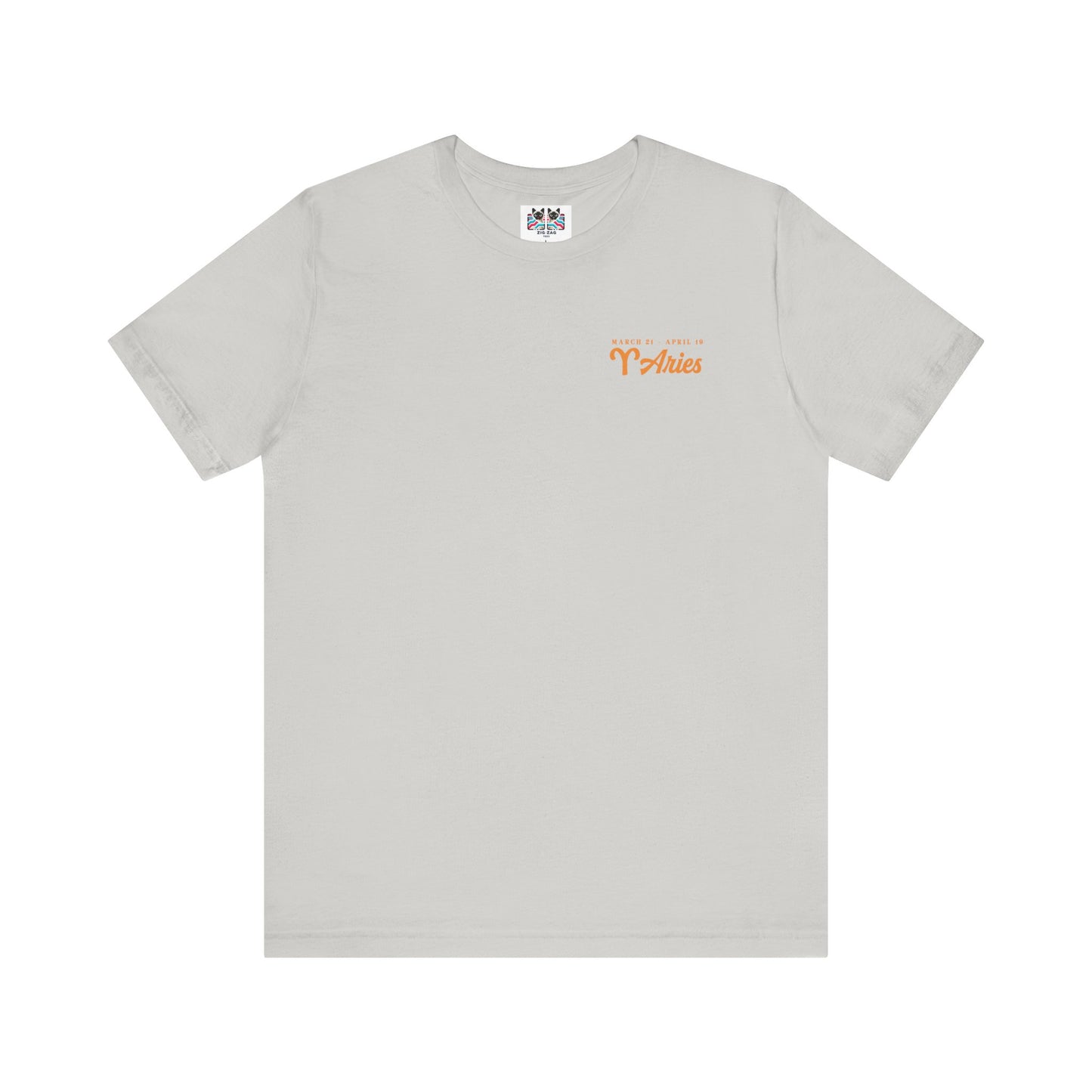 Aries Fueled by Fire T-Shirt – Ram Head with Zodiac Astrological Wheel