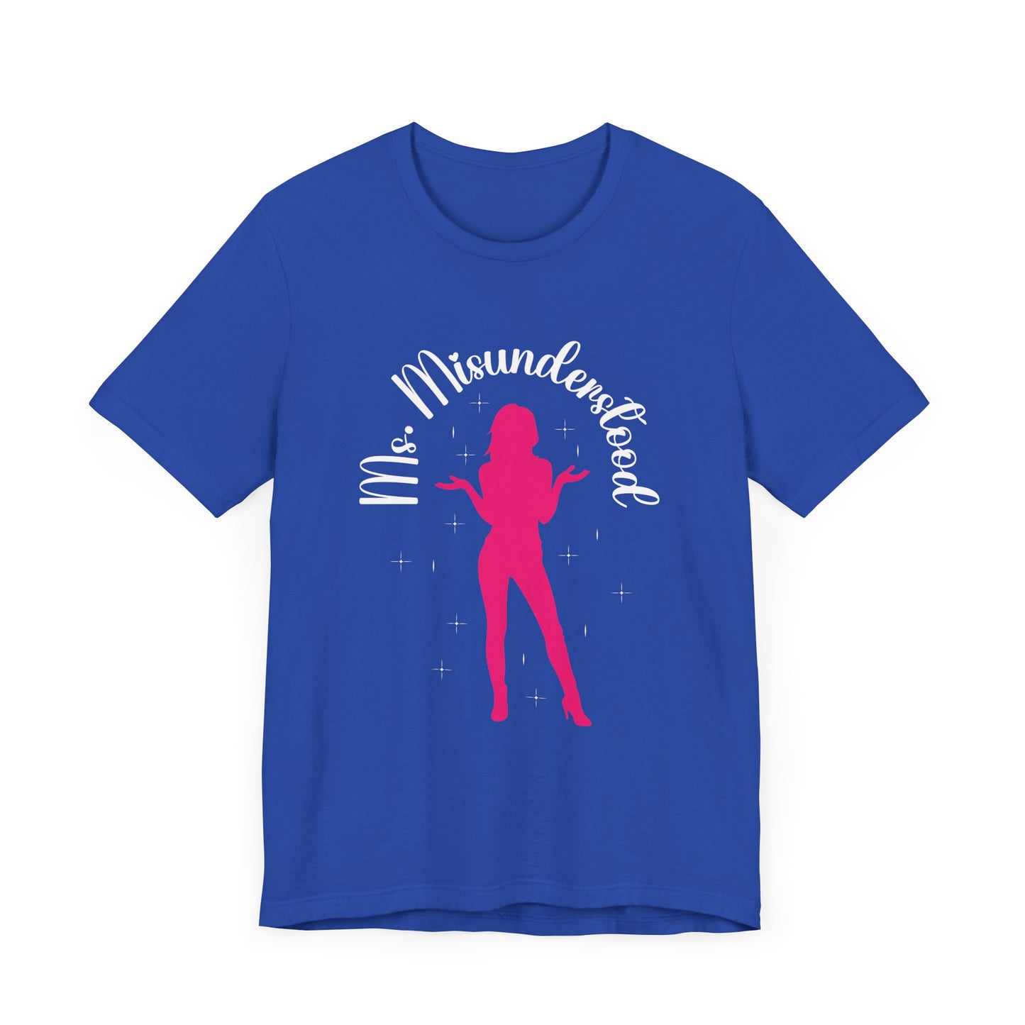 Ms Misunderstood Shirt, Confident Anime Girl Tee, Pink Silhouette Sass T Shirt, Bold Feminine Energy Apparel, Sassy Girl Power Graphic Top
