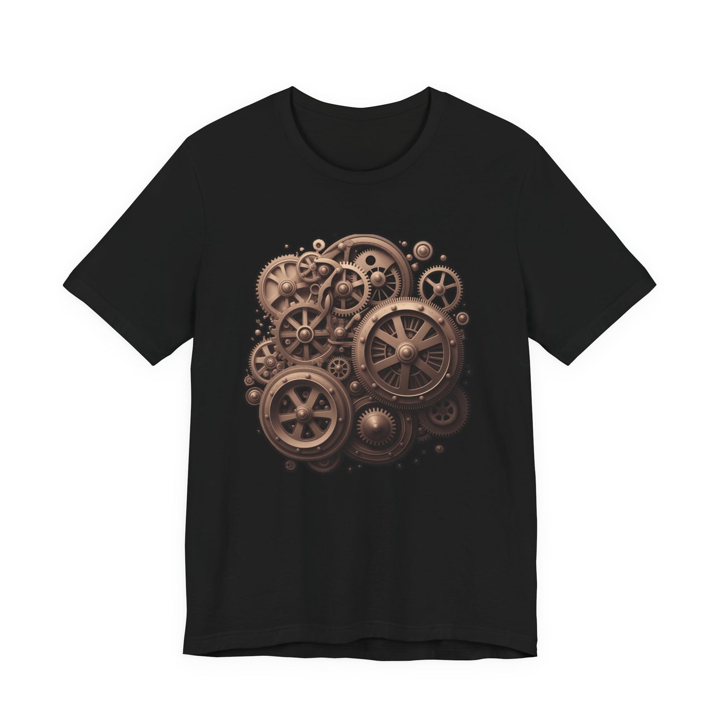 The Age of Machines Tshirt – Interconnected Gear Wheels Graphic