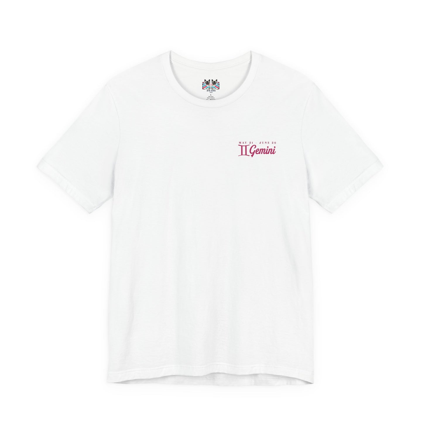 Gemini Curiosity Compass T-Shirt – Zodiac Twins with Astrological Wheel
