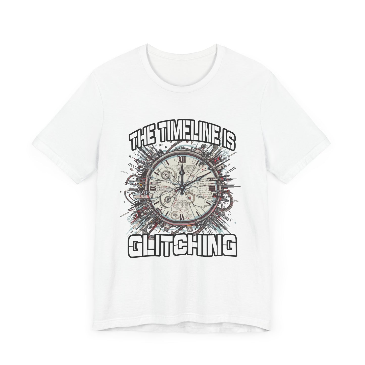 The Timeline is Glitching Tee, Sci-Fi Reality Error Shirt, Alternate Universe Humor Tee, Time Travel Nerd Gift Top