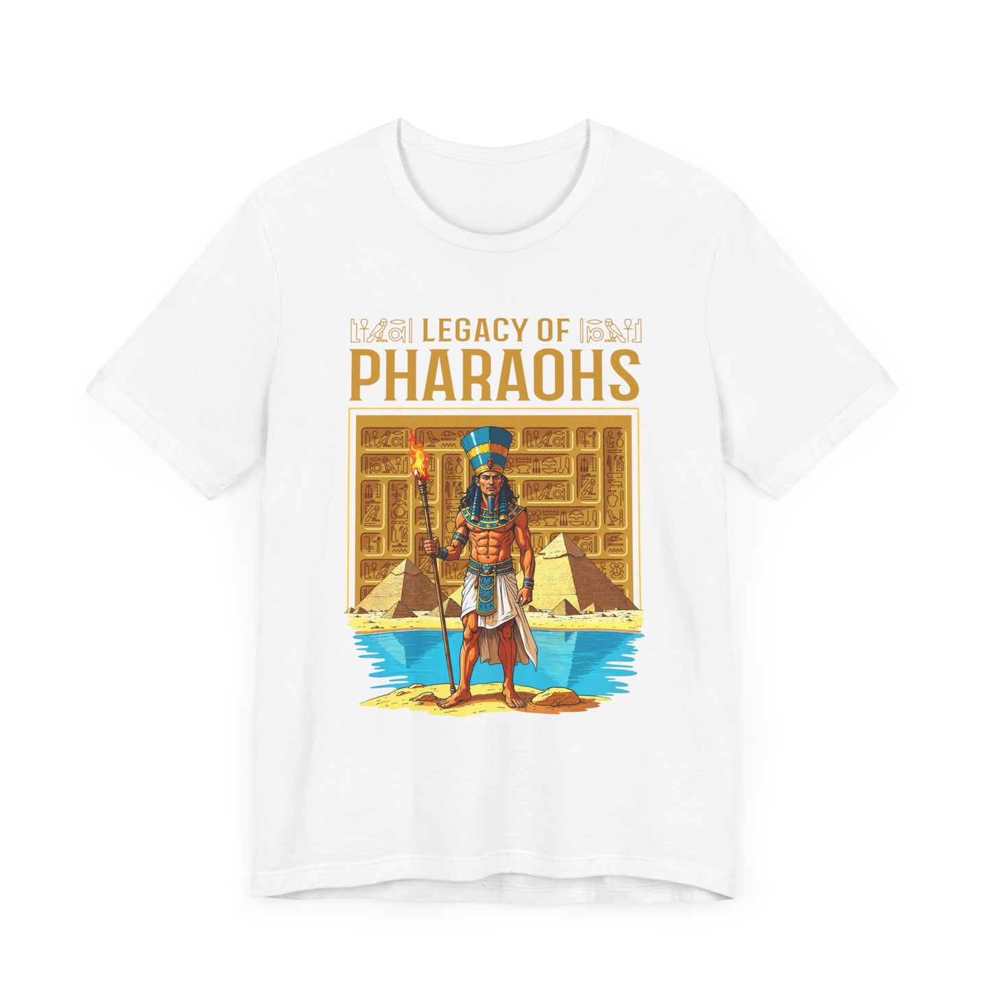 Legacy of Pharaohs Tee, Egyptian History Shirt, Ancient Kings Graphic Tee, Pyramid Power Top, Royal Heritage Gift