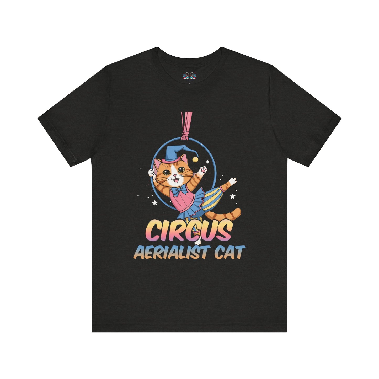 Circus Aerialist Cat - Cute and Funny Performer T-Shirt